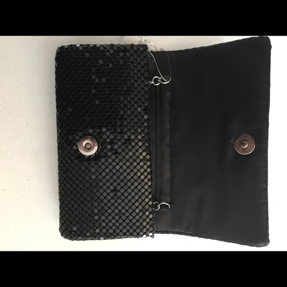 New Tagged LuLu Townsend Black NWT Mesh Clutch - Picture 6 of 7